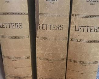 antique Hoosier letter boxes