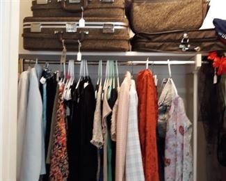 Vintage Womens Clothes and Luggage