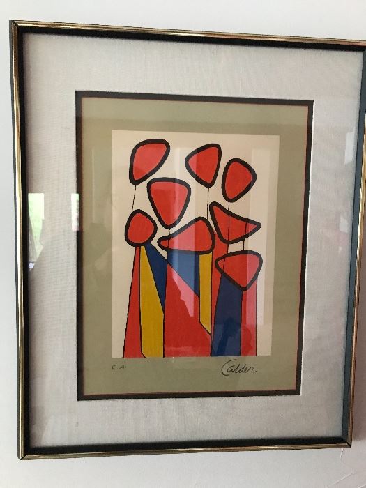 Stabiles by Alexander Calder lithograph - pencil signed by artist 