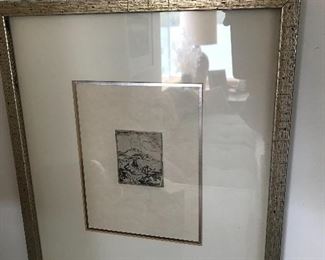 Edgar Degas etching