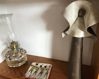 Nun sculpture by Scheal
Plate by Selinda Kennedy