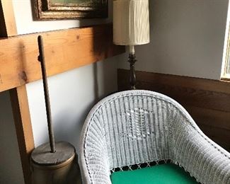 Antique wicker chair