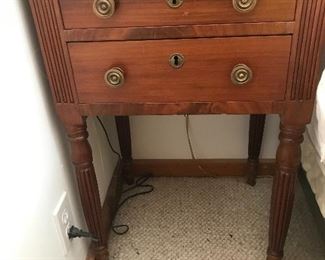 Pair matching early nightstands