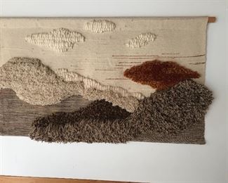 Vintage 3D textile hanging