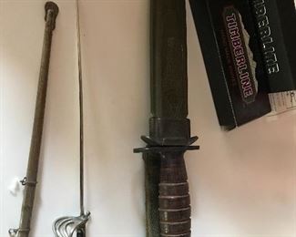Military knife and Timberline knives