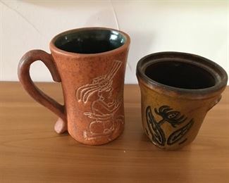 Hand thrown pottery