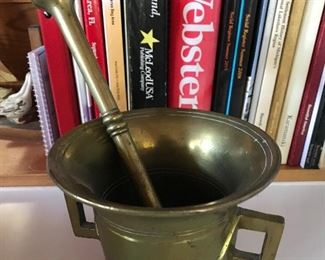 Antique brass apothecary jar
