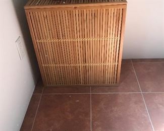 Bamboo laundry basket