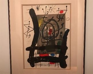 Joan Miro lithograph /Title: Mourlot