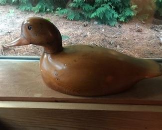 Vintage carved duck by George Hutchinson