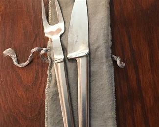 Vintage stainless steel serving utensils