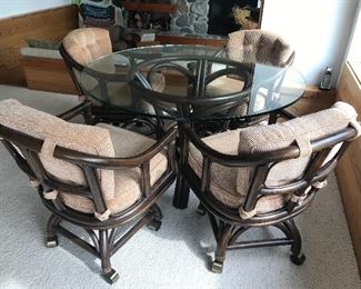 Rattan table and chairs