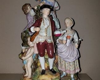 Meissen figural group, large 