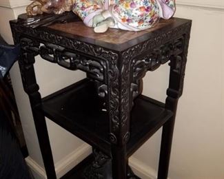 Rosewood Chinese Stand, Antique