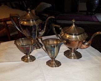 Silver plated tea set 