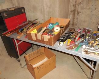 Misc. tools; tool chest