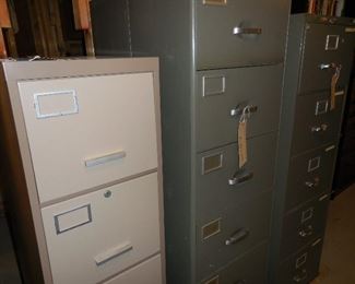 3 file cabinets