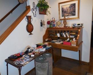 Misc. (the rolltop "desk" is a permanent part of the kitchen cabinets, not a sale item)