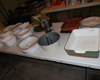 Corningware; baking dishes