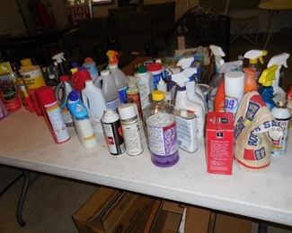Cleaners and other chemicals