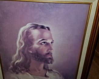 JESUS PAINTING. RELIGIOUS ART.