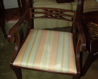 Set of 8 mahogany dining chairs