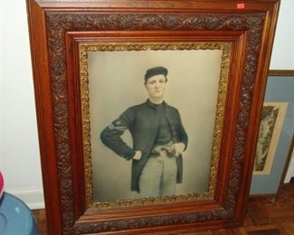 Antique framed soldier