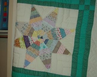 Queen size quilt in star pattern