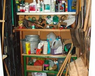 Garden tools and chemicals