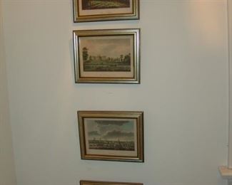 Four framed prints