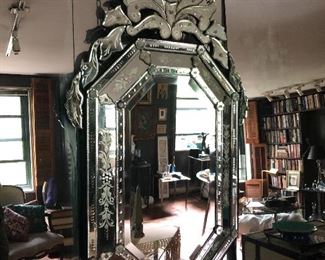 Vintage Venetian Style mirror - 31" W x 1" D x 40" H
