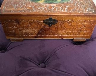 Cute wood jewelry box
