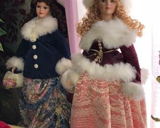 So much detail on these two extra large dollies.