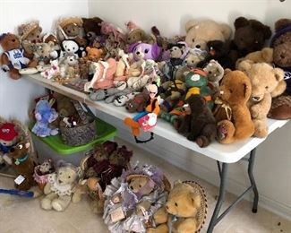 You’ve never seen such a selection of bears, Even bears to wear on your feet. Some very collectible.