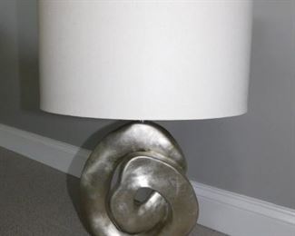 Silver Art Deco Table Lamp 