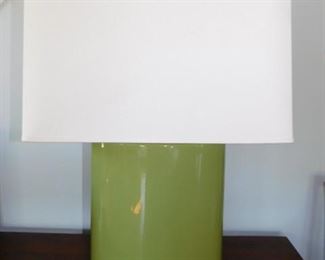 Olive Green Art Deco Table Lamp