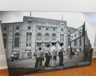 Yankee Boys Yankee Stadium photo print on canvas