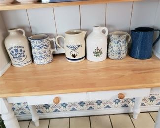 Bakers rack and Crockery