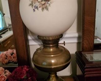 Old Lamp. This one has been electrified. Really, "it's electrifying"