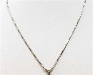 880: 	
14k Gold Necklace with Diamond Heart Pendent, 9.1g
Weighs approx 9.1g, measures approx 16", center diamond is 1/2ct
OS19-017630.28