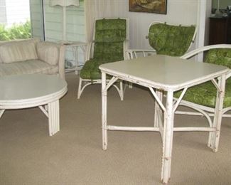 Haywood Wakefield tables and more chairs