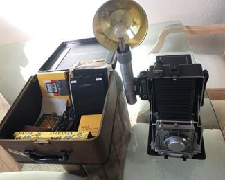 Kodak Tower Rangefinder Camera w/Case and accessories