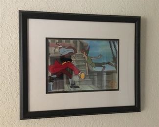 Walt Disney-  Peter Pan Serigraph Cel w/Background (Limited Edition that includes rare background)