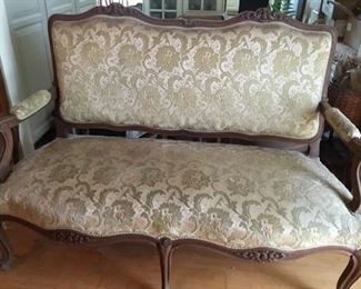French settee c.1900’s 
55”L x 22”D 									
