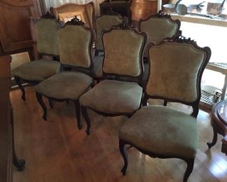Set Louis XV style set chairs 6 + 2 Armchairs						