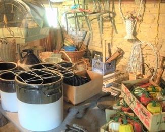 In the far back room of the lower level...Please WATCH YOUR HEAD when entering.