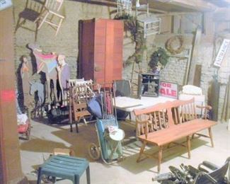 Yes we have staff members available to help pull treasures from the rafters....we do ask that you bring assistance for loading large furniture items like the Coffin Storage Box at the back of this photo.