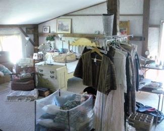 Main floor back master bedroom...this photo depicts only 1/3 of the room.  Lots of treasures.