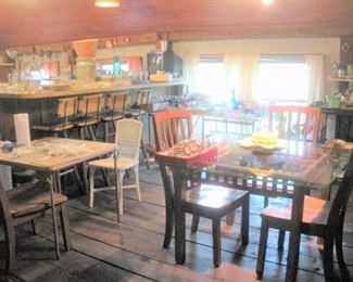 Main floor, lower dining are....full of antique and vintage treasures.