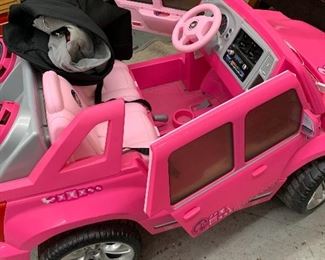 Kids pink Motorized carr $100